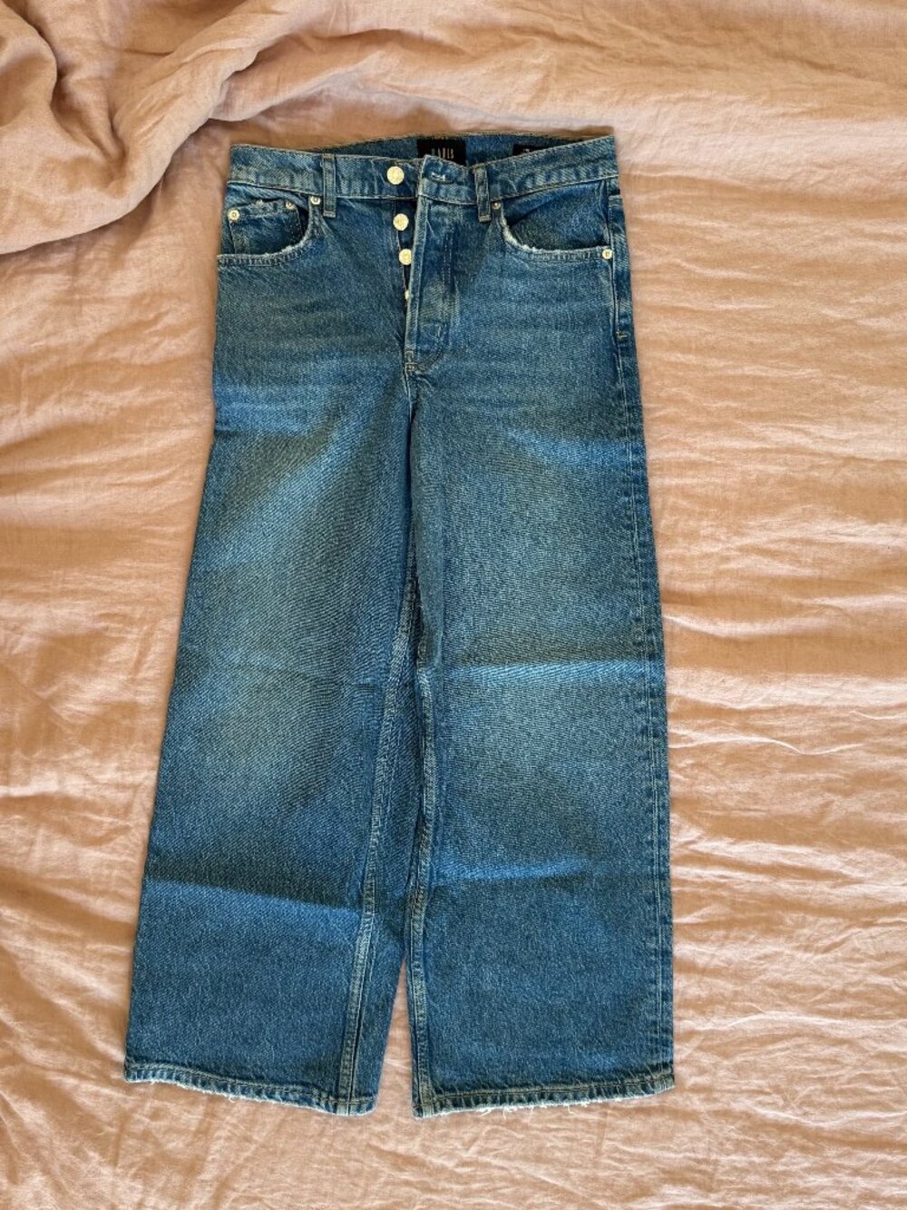 Rails The Getty High Rise Wide Leg Jeans Size 27 Medium Wash